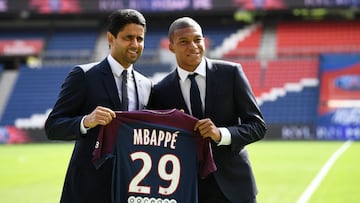 Al Khelaifi y Mbapp&eacute;.