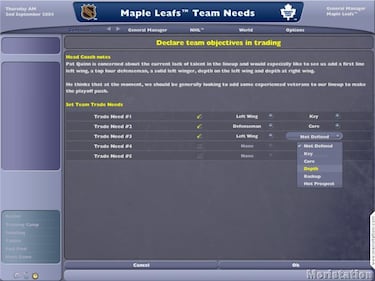 NHL Eastside Hockey Manager