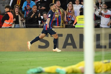 Jordi Alba anotó el único tanto del partido. El lateral anotó tras recibir un pase de cabeza de Frenkie de Jong. 1-0 y LaLiga que se acerca a Barcelona. 