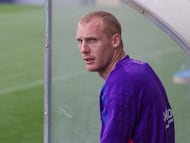 Barcelona, Spain. 2015 April 4. Jeremy Mathieu of FC Barcelona, during the training session of April 4 at Ciutat Esportiva Joan Garper. (Photo by Miquel Llop/NurPhoto) (Photo by NurPhoto/NurPhoto via Getty Images)