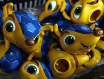 Fuleco, el armadillo de Brasil 2014, listo para el Mundial