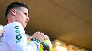 James Rodriguez of Leon during the 3rd round match between Leon and FC Juarez as part of the Liga BBVA MX, Torneo Clausura 2025 at Nou Camp Leon Stadium, on January 25, 2025 in Leon, Guanajuato, Mexico.
