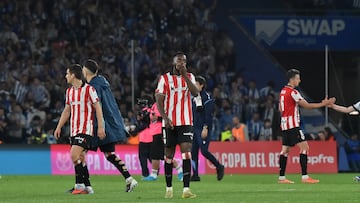 04/03/26 PARTIDO COPA DEL REY SEMIFINAL VUELTA
REAL SOCIEDAD - ATHLETIC DE BILBAO
PRIMER GOL PENALTI MIKEL OYARZABAL 1-0 TRISTEZA IÑAKI WILLIAMS