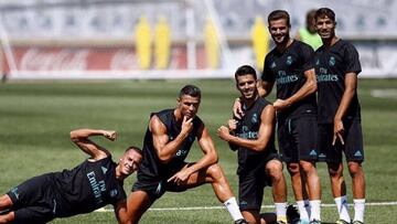 Entrenamiento del Real Madrid.