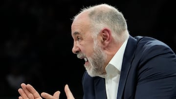 Pablo Laso esta noche en el Buesa.
