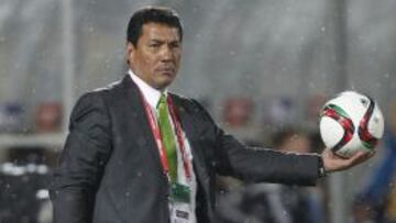 Mario Arteaga durante el partido de México ante Alemania el sábado pasado en Talca.