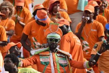 Color en las gradas de la Copa de África