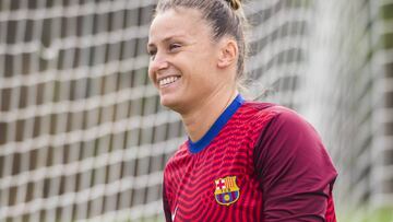 Sandra Pa&ntilde;os, jugadora del Bar&ccedil;a.