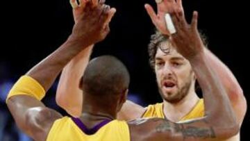 <b>DÚO LETAL. </b>Pau Gasol y Kobe Bryant.