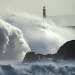 Imágenes de la borrasca Amelie en Galicia, Cantabria y el País Vasco
