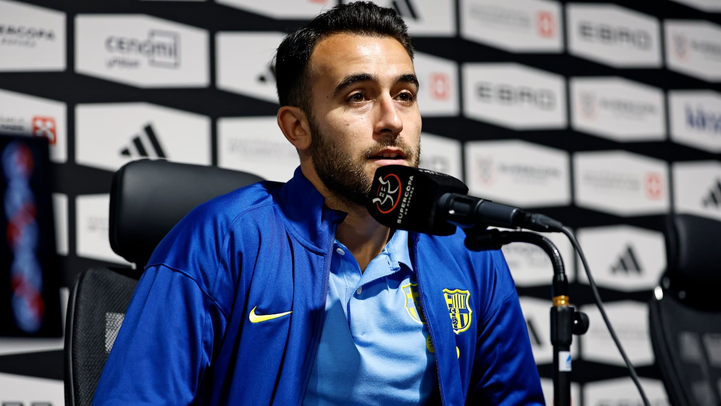 Eric García, rueda de prensa previa al Barça vs. Real Madrid de la ...