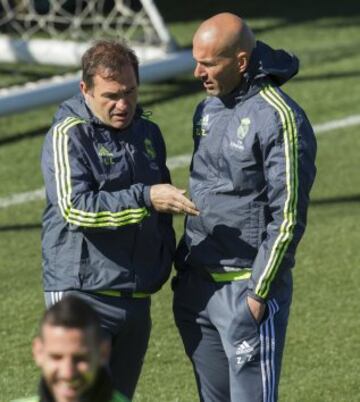 Zinedine Zidane y Luis Llopis.