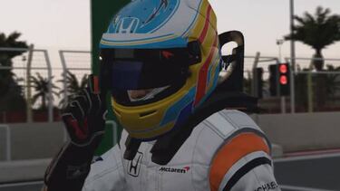 El motor Honda de Alonso rompe hasta en los videojuegos