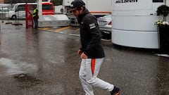 Alonso, 'feliz' con el McLaren en nieve: "P1 por la mañana, OK"