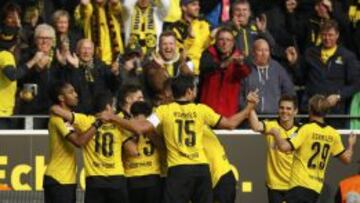 El Dortmund sigue invicto tras golear al Leverkusen
