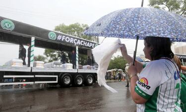 "El campeón volvió": Emotiva despedida al Chapecoense