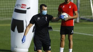 Diego Martínez durante un entrenamiento.