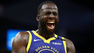 Draymond Green en un partido de los Warriors.