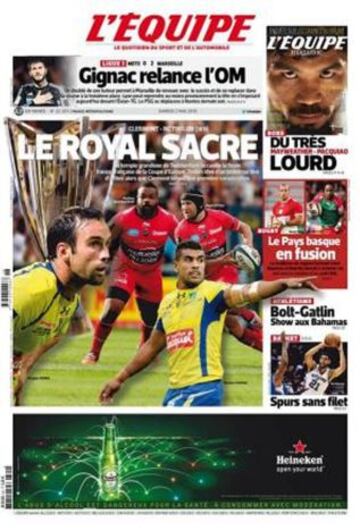 Portadas de la prensa deportiva