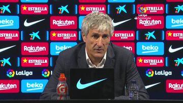 Setién y los pitos del Camp Nou: "Hay que respetar a la gente"