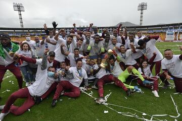 Con un doblete de Juan Fernando Caicedo, el equipo de Ibagué le dio la vuelta al marcador para el 2-1 final. Consiguió su tercera estrella del fútbol colombiano.