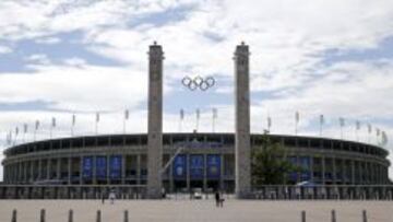 PANOR&Aacute;MICA. Este es el aspecto que luce hoy el Estadio Ol&iacute;mpico de Berl&iacute;n, sede de la final de esta noche. 
 