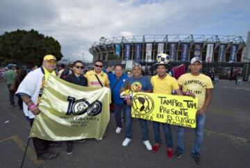 Mira el Color del Clásico Nacional celebrado en el Estadio Azteca en una nueva batalla entre el América y las Chivas.