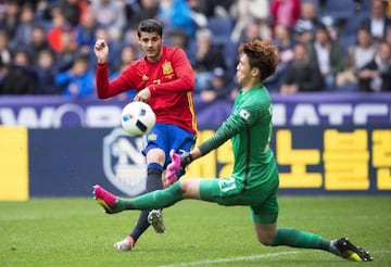 Morata marca ante Corea.