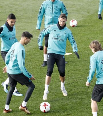 El entrenamiento del Madrid antes de volver a la Copa