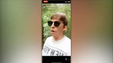 Gabriele Puccia en su último vídeo antes de caer por un acantilado