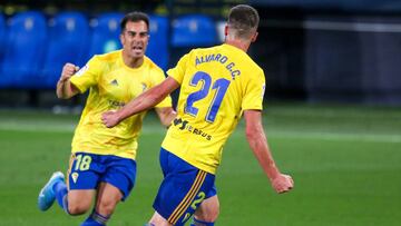 Álvaro Giménez, en un partido del Cádiz.
