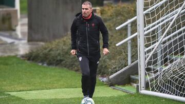 Gaizka Garitano en Lezama.