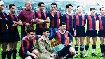 El Bar&ccedil;a jug&oacute; aquel d&iacute;a con Platko; Walter, Mas; Guzm&aacute;n, Castillo, Carulla; Piera, Sastre, Samitier, Arocha y Parera. 