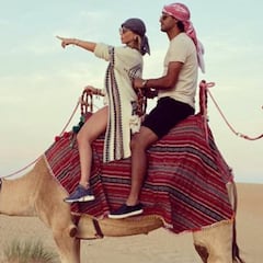 Carlos Vela y Saioa Cañibano disfrutan de su semana en Dubái