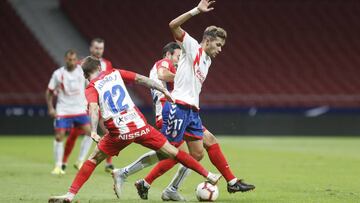 Schiappacasse, jugador del Majadahonda, en un partido ante el Sporting. 