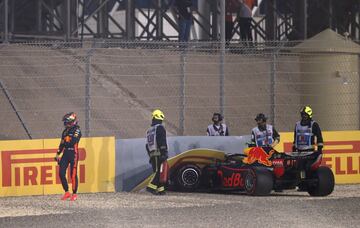 Accidente de Max Verstappen.