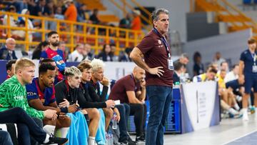 Carlos Ortega, entrenador azulgrana.