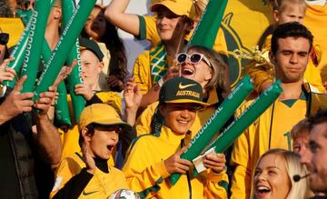 Australia v Uzbekistan - Khalifa bin Zayed Stadium, Al Ain, United Arab Emirates - January 21, 2019? Australia fans inside the stadium before the match