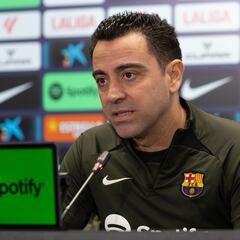 Rueda de prensa de Xavi Hernández previa al Celta - Barcelona, en directo