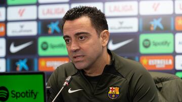 Rueda de prensa de Xavi Hernández previa al Celta - Barcelona, en directo