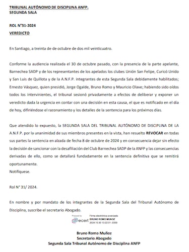 El castigo más duro en la historia del fútbol chileno da un giro inesperado: fallo del Tribunal de disciplina de la ANFP