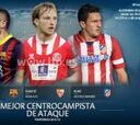 Rakitic, Koke e Iniesta optan al mejor medio de ataque 13/14