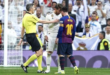 Sergio Ramos and Messi square up as Clásico tensions rise