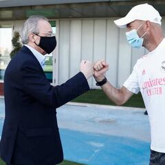 Florentino visita a la plantilla