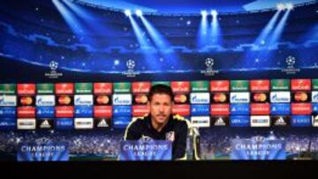 Simeone, en rueda de prensa.