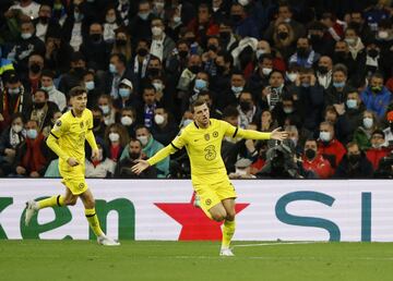 0-1. Mason Mount celebra el primer gol.