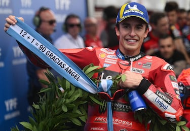 Marc Márquez y el homenaje de Argentina a Ángel Nieto. 