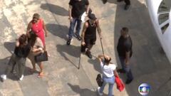 Neymar hobbles out of hospital after metatarsal operation