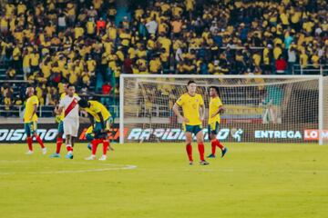 La Selección Colombia perdió 0-1 con la Selección Perú en Barranquilla por la decimoquinta jornada de las Eliminatorias Sudamericanas.