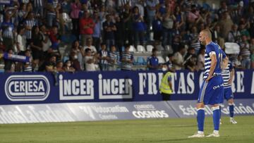++++++++ durante el partido de la Liga Smartbank Segunda División Jornada 41 entre la SD Ponferradina y el CD Leganes disputado en el Estadio de El Toralin en Ponferrada . Foto Luis de la Mata